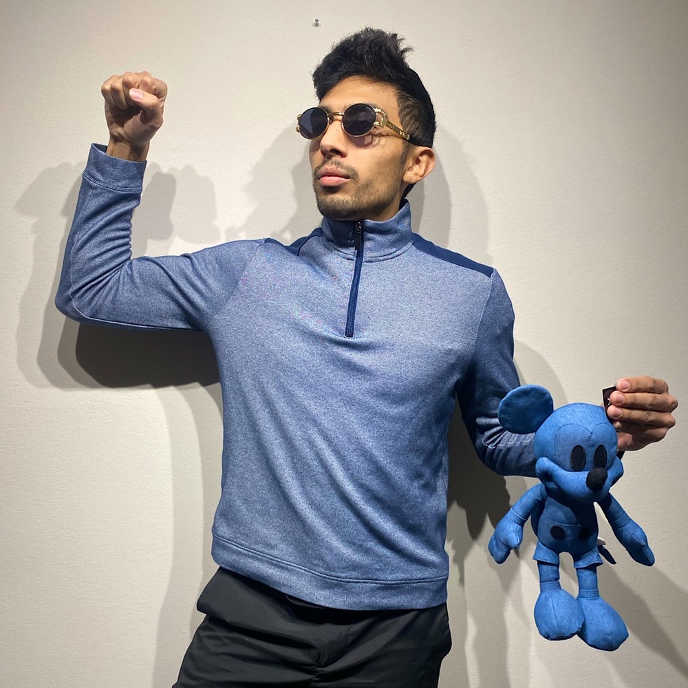 AXIST Mens Medium 1/4 Zip Pullover soft Great Condition sweater turtleneck